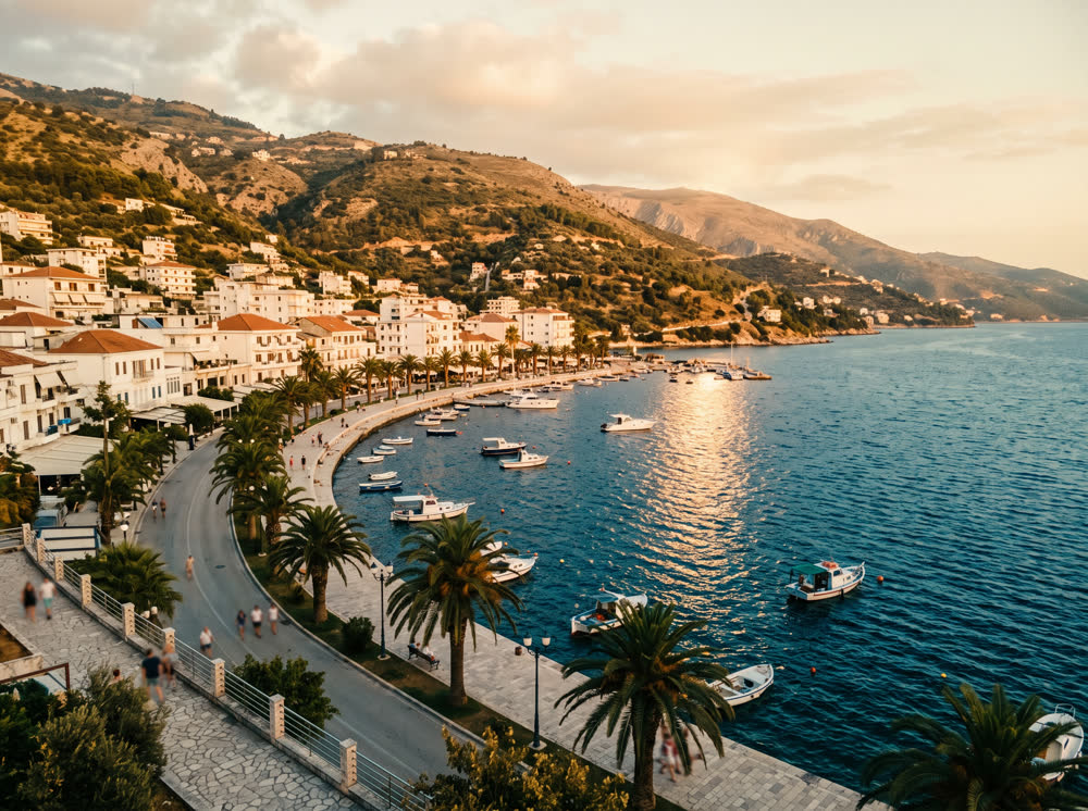 Sarandë, bregdeti jugor